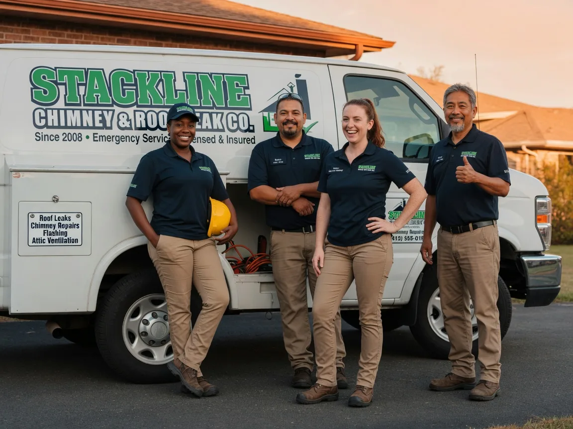 Chimney flashing repair company in Marietta, OK